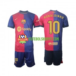 Camisola Júnior FC Barcelona Ronaldinho 10 Principais Equipamento 2024-2025 Manga Comprida Camisola Júnior FC Barcelona Ronaldinho 10 Principais Equipamento 2024-2025 Manga Comprida