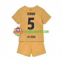Camisola Júnior FC Barcelona Sergio Busquets 5 Alternativa Equipamento 2022-2023 Manga Curta