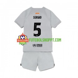 Camisola Júnior FC Barcelona Sergio Busquets 5 Terceiro Equipamento 2022-2023 Manga Curta