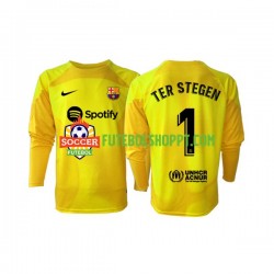 Camisola Homem FC Barcelona Ter Stegen 1 Guarda-redes Quarto Equipamento 2022-2023 Manga Comprida