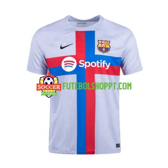 Camisola Homem FC Barcelona Terceiro Equipamento 2022-2023 Manga Curta