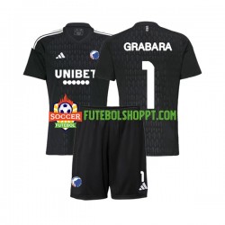 Camisola Júnior FC Copenhague GRABARA 1 Guarda-redes Alternativa Equipamento 2023-2024 Manga Curta