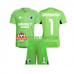 Camisola Júnior FC Copenhague GRABARA 1 Guarda-redes Quarto Equipamento 2023-2024 Manga Curta