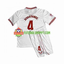 Camisola Júnior Sevilla FC Sergio Ramos 4 Principais Equipamento 2023-2024 Manga Curta