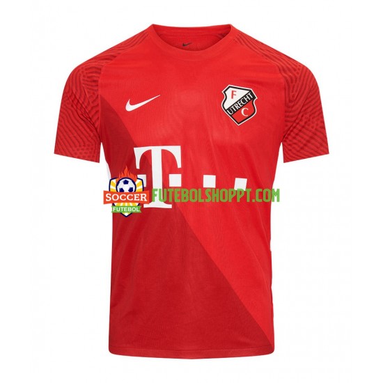 Camisola Homem FC Utrecht Principais Equipamento 2021-2022 Manga Curta