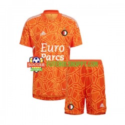Camisola Júnior Feyenoord Rotterdam Guarda-redes Alternativa Equipamento 2022-2023 Manga Curta