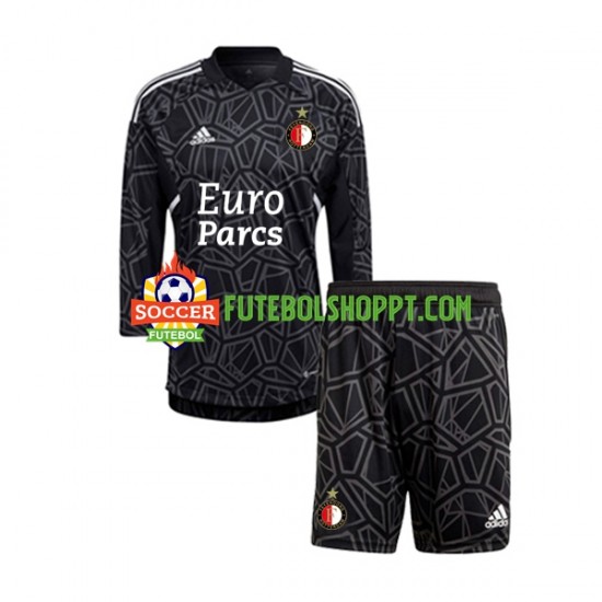 Camisola Júnior Feyenoord Rotterdam Guarda-redes Quarto Equipamento 2022-2023 Manga Comprida