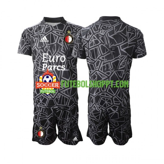 Camisola Júnior Feyenoord Rotterdam Guarda-redes Quarto Equipamento 2022-2023 Manga Curta