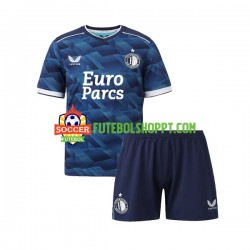 Camisola Júnior Feyenoord Rotterdam Alternativa Equipamento 2023-2024 Manga Curta