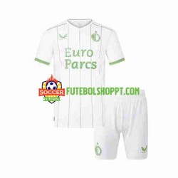 Camisola Júnior Feyenoord Rotterdam Terceiro Equipamento 2023-2024 Manga Curta
