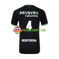 Camisola Homem Feyenoord Rotterdam Lutsharel Geertruida 4 Alternativa Equipamento 2024-2025 Manga Curta