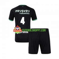 Camisola Júnior Feyenoord Rotterdam Lutsharel Geertruida 4 Alternativa Equipamento 2024-2025 Manga Curta