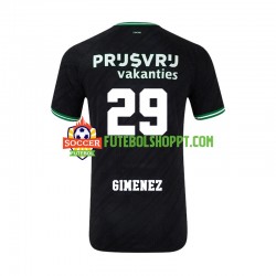 Camisola Homem Feyenoord Rotterdam Santiago Gimenez 29 Alternativa Equipamento 2024-2025 Manga Curta