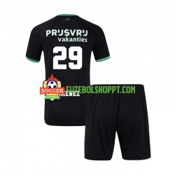 Camisola Júnior Feyenoord Rotterdam Santiago Gimenez 29 Alternativa Equipamento 2024-2025 Manga Curta