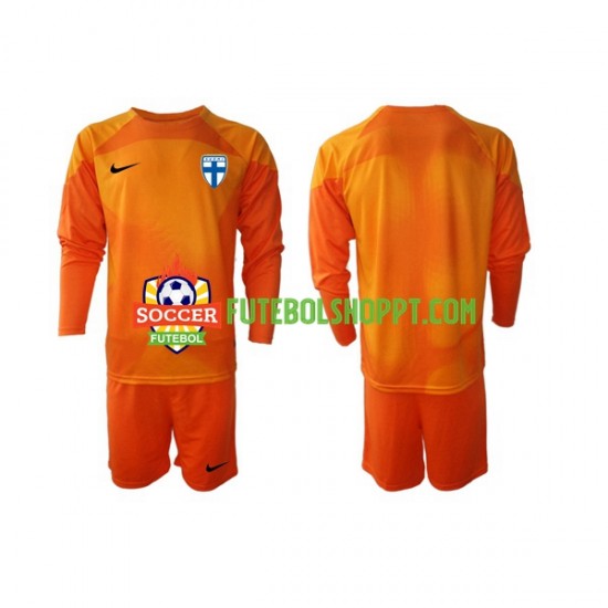 Camisola Júnior Finlândia Guarda-redes Principais Equipamento 2022-2023 Manga Comprida