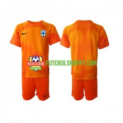 Camisola Júnior Finlândia Guarda-redes Principais Equipamento 2022-2023 Manga Curta