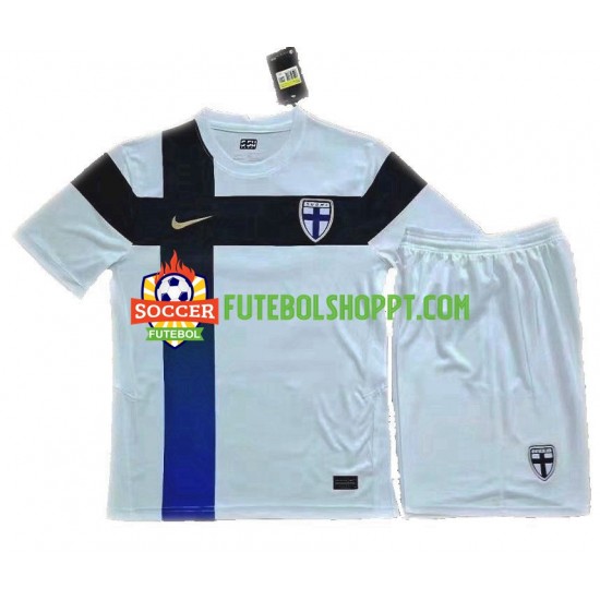 Camisola Júnior Finlândia Principais Equipamento Euro 2020 Manga Curta