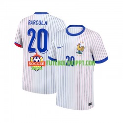 Camisola Homem França Bradley Barcola 20 Alternativa Equipamento 2024 Manga Curta