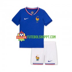 Camisola Júnior França Bradley Barcola 20 Principais Equipamento 2024 Manga Curta