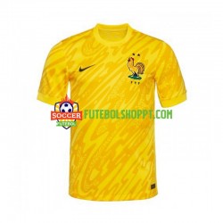 Camisola Homem França Guarda-redes Principais Equipamento Euro 2024 Manga Curta