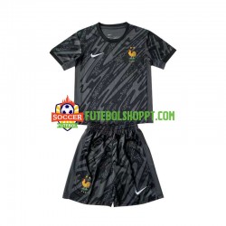 Camisola Júnior França Guarda-redes Alternativa Equipamento Euro 2024 Manga Curta
