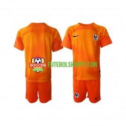 Camisola Júnior França Guarda-redes Alternativa Equipamento Mundial 2022 Manga Curta