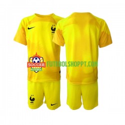 Camisola Júnior França Guarda-redes Terceiro Equipamento Copa do Mundo 2022 Manga Curta