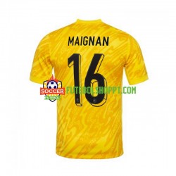 Camisola Homem França MAIGNAN 16 Guarda-redes Principais Equipamento Euro 2024 Manga Curta