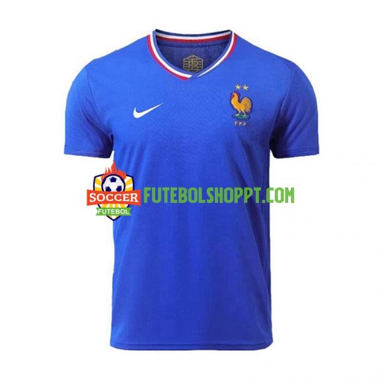 Camisola Homem França Principais Equipamento Euro 2024 Manga Curta
