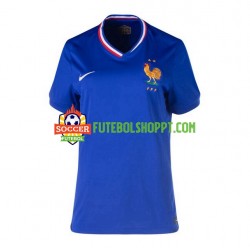Camisola Mulher França Principais Equipamento Euro 2024 Manga Curta