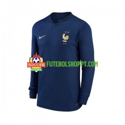 Camisola Homem França Principais Equipamento Mundial 2022 Manga Comprida