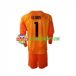 Camisola Júnior França Hugo Lloris 1 Guarda-redes Alternativa Equipamento Copa do Mundo 2022 Manga Comprida