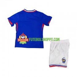 Camisola Júnior França Principais Equipamento Euro 2024 Manga Curta