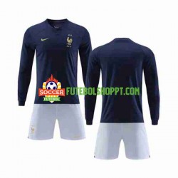 Camisola Júnior França Principais Equipamento Copa do Mundo 2022 Manga Comprida