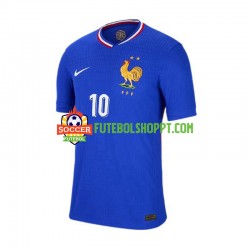 Camisola Homem França Mbappé 10 Principais Equipamento Euro 2024 Manga Curta