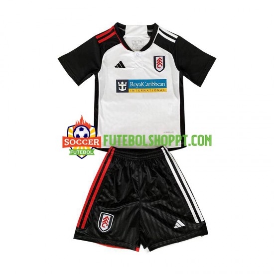 Camisola Júnior Fulham Principais Equipamento 2023-2024 Manga Curta