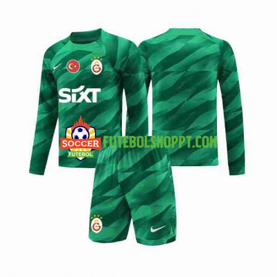 Camisola Júnior Galatasaray Guarda-redes Principais Equipamento 2023-2024 Manga Comprida