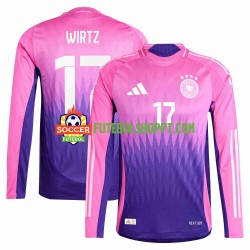 Camisola Homem Alemanha Florian Wirtz 17 Alternativa Equipamento Euro 2024 Manga Comprida