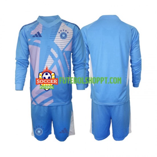 Camisola Júnior Alemanha Guarda-redes Quarto Equipamento 2024-2025 Manga Comprida