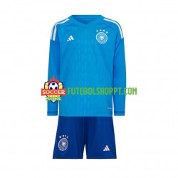 Camisola Júnior Alemanha Guarda-redes Principais Equipamento Mundial 2022 Manga Comprida