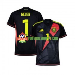Camisola Homem Alemanha Manuel Neuer 1 Guarda-redes Principais Equipamento Euro 2024 Manga Curta