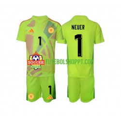 Camisola Júnior Alemanha Manuel Neuer 1 Guarda-redes Alternativa Equipamento Euro 2024 Manga Curta