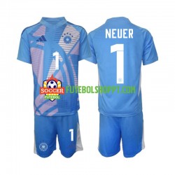 Camisola Júnior Alemanha Manuel Neuer 1 Guarda-redes Quarto Equipamento 2024-2025 Manga Curta