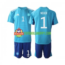 Camisola Júnior Alemanha Manuel Neuer 1 Guarda-redes Principais Equipamento Copa do Mundo 2022 Manga Curta Camisola Júnior Alemanha Manuel Neuer 1 Guarda-redes Principais Equipamento Copa do Mundo 2022 Manga Curta
