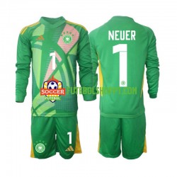Camisola Júnior Alemanha Manuel Neuer 1 Guarda-redes Terceiro Equipamento 2024-2025 Manga Comprida