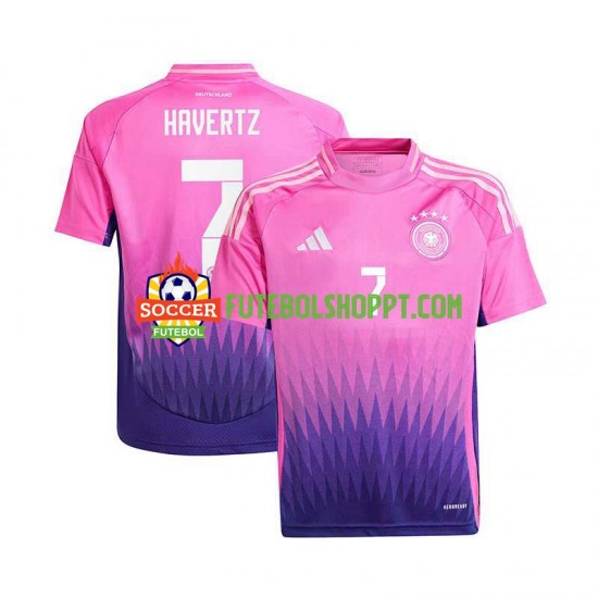 Camisola Homem Alemanha Havertz 7 Alternativa Equipamento Euro 2024 Manga Curta