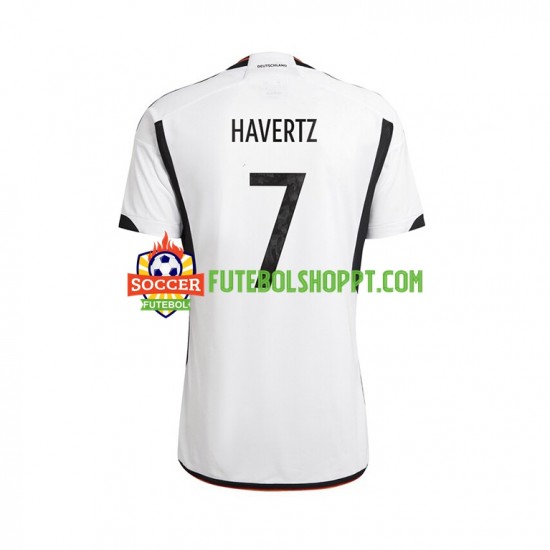 Camisola Homem Alemanha Havertz 7 Principais Equipamento Mundial 2022 Manga Curta