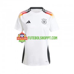 Camisola Mulher Alemanha Principais Equipamento Euro 2024 Manga Curta