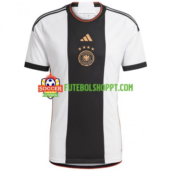 Camisola Homem Alemanha Principais Equipamento Mundial 2022 Manga Curta