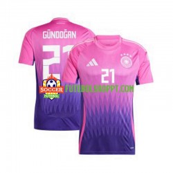 Camisola Homem Alemanha Ilkay Gundogan 21 Alternativa Equipamento Euro 2024 Manga Curta